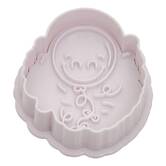 Tampon à pâtisserie, 6,7x5,1x7,1 cm, blanc