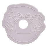 Tampon à pâtisserie, 6,7x5,1x7,1 cm, blanc