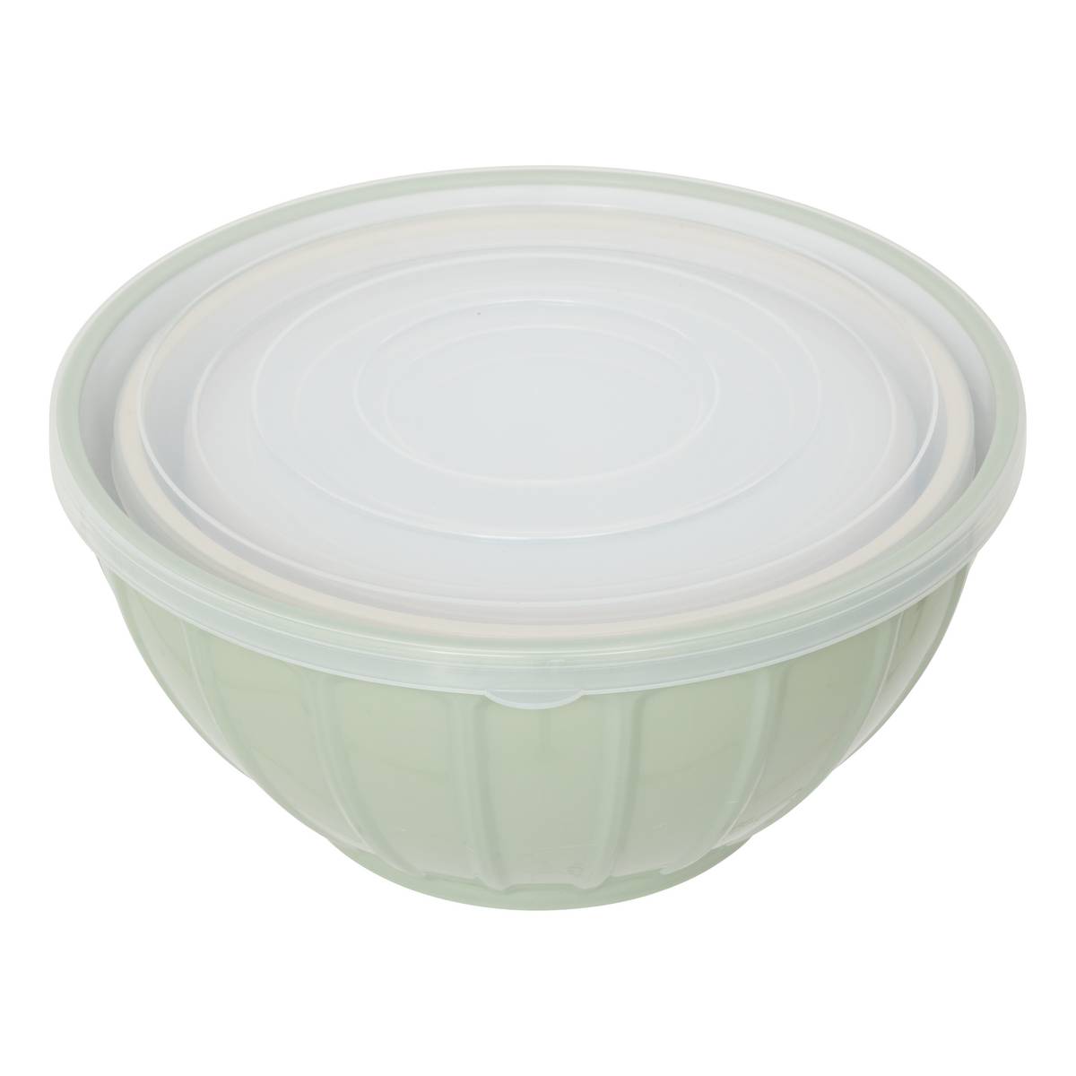 Lot de 3 saladiers avec couvercle, d.9/23/26 cm