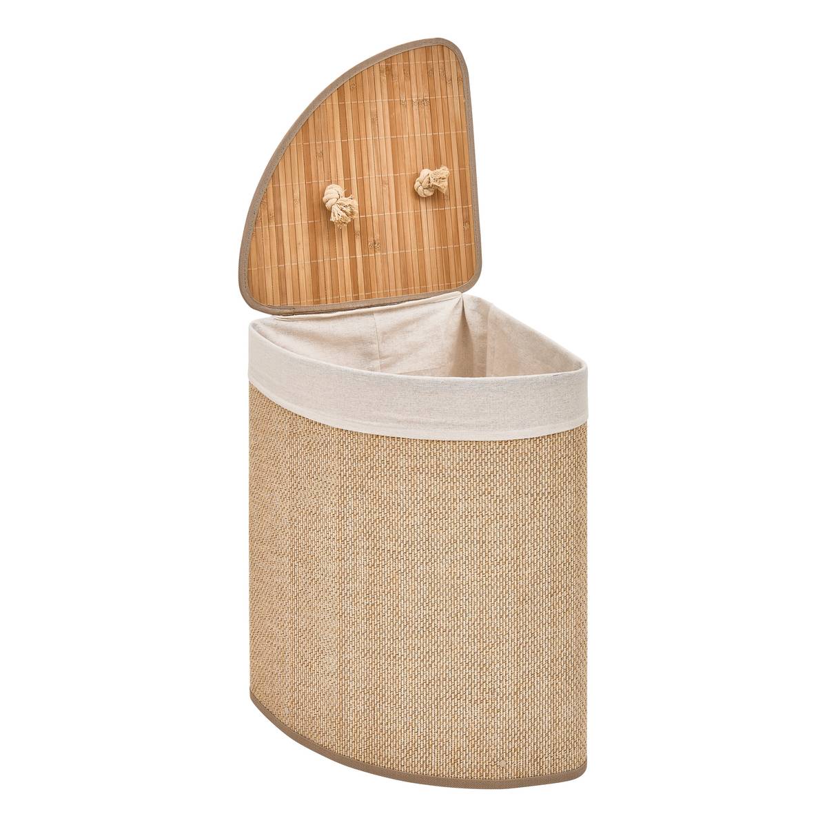 Panier à linge, 48 l, blanc Stemy