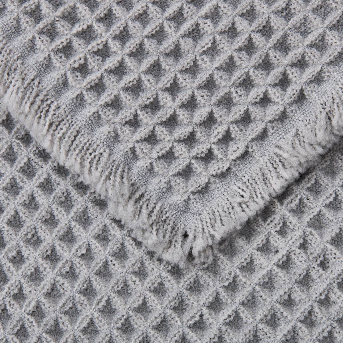 Tapis, 80x50 cm, gris Waffle