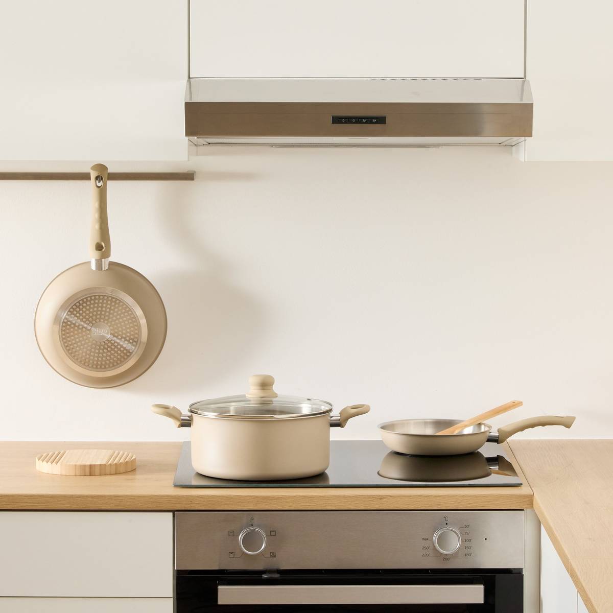 Faitout inox et aluminium, d.24 cm Solstice