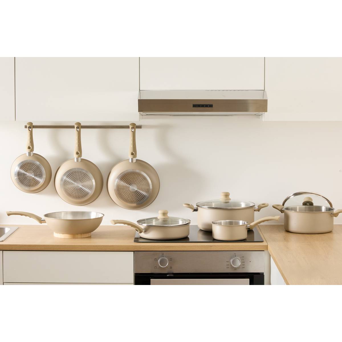 Faitout inox et aluminium, d.24 cm Solstice