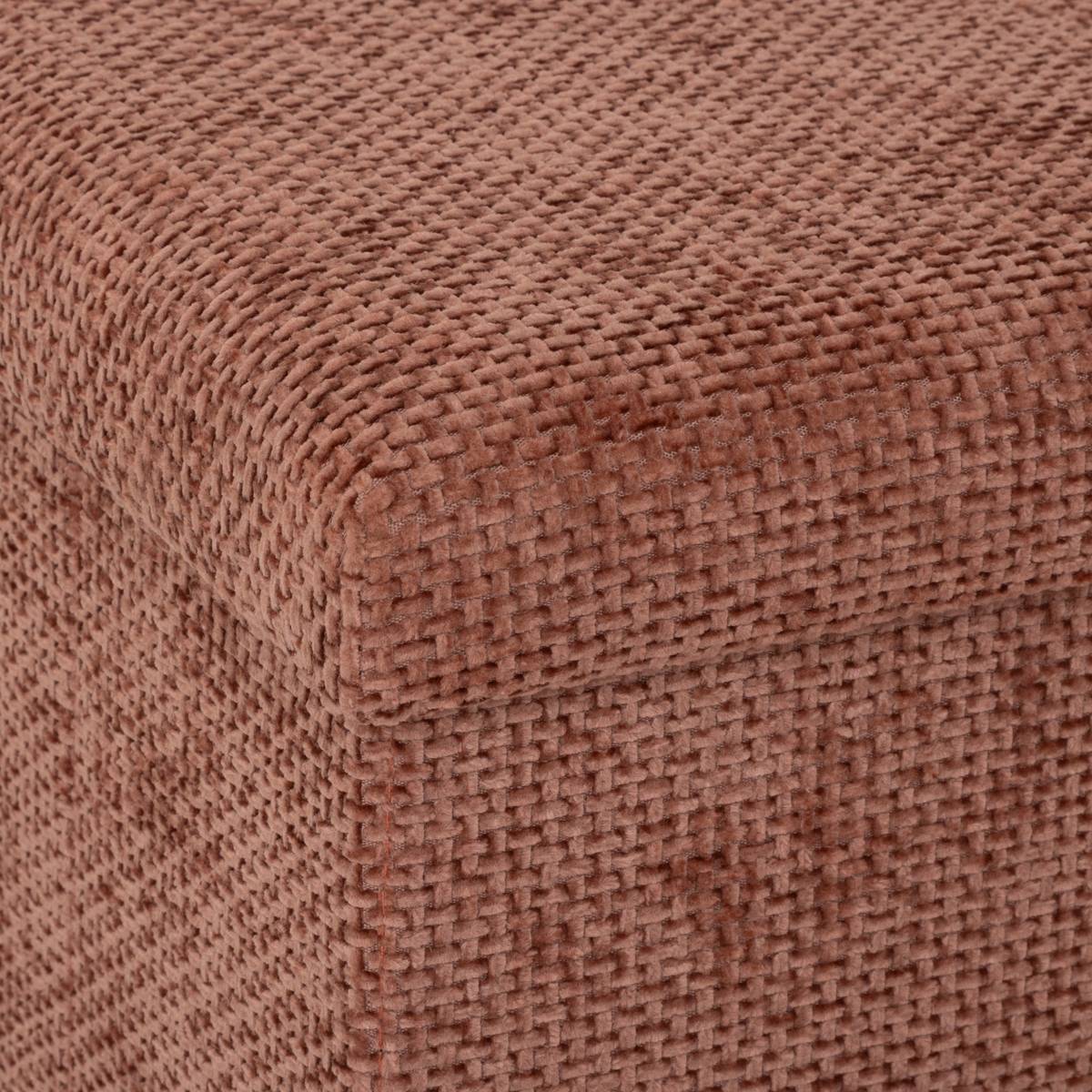 Pouf en mdf - panneau de fibres de bois, 31x31 cm, rose 