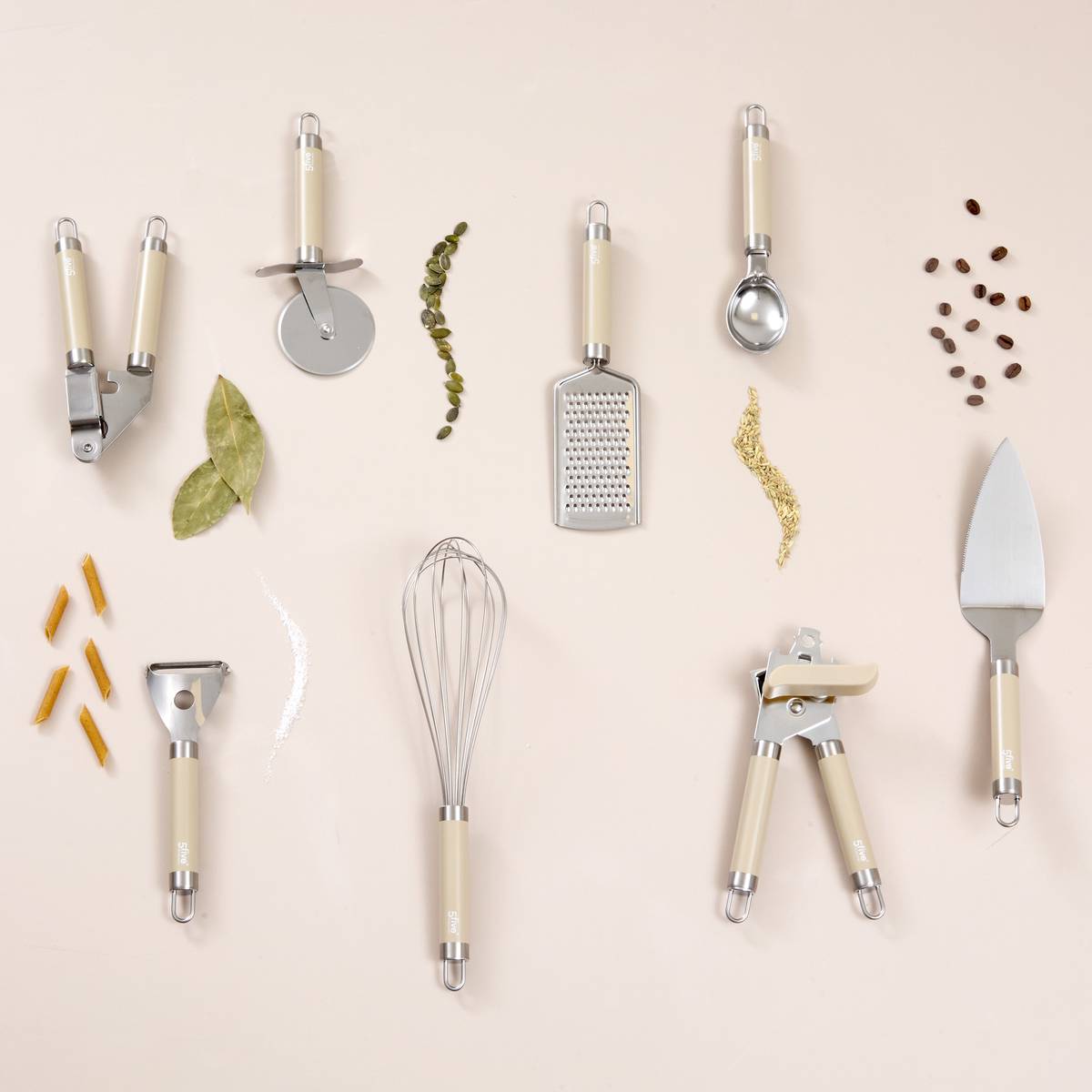 Cuillère à pâtes, 6,8x6x31,6 cm, beige 