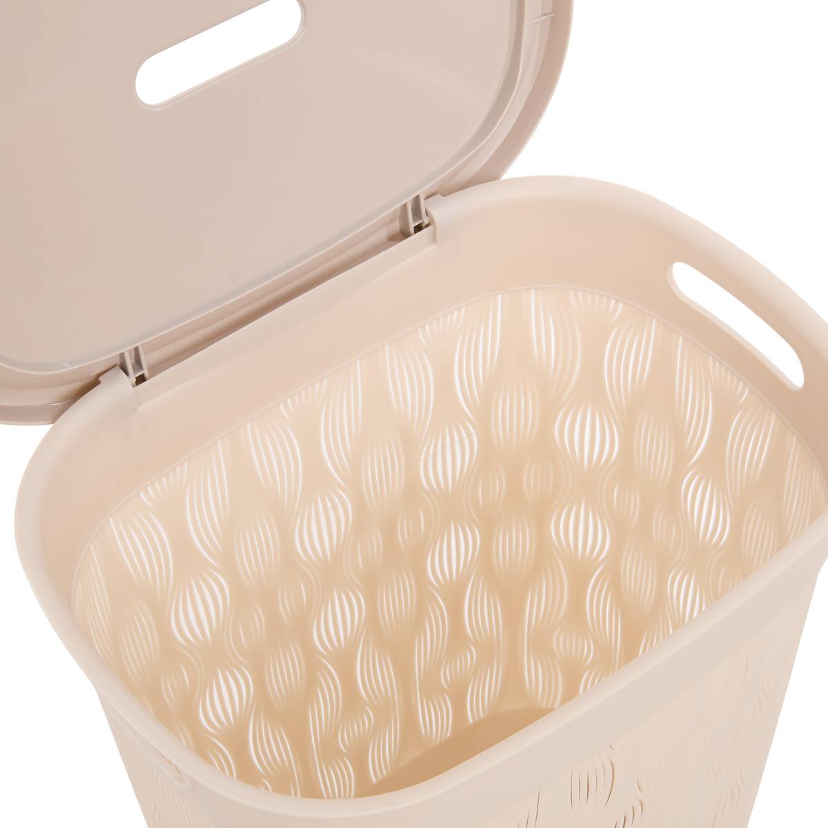 Corbeille à linge, 40 l, beige Leaf