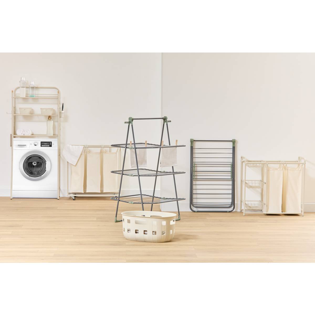 Panier à linge, blanc Linea