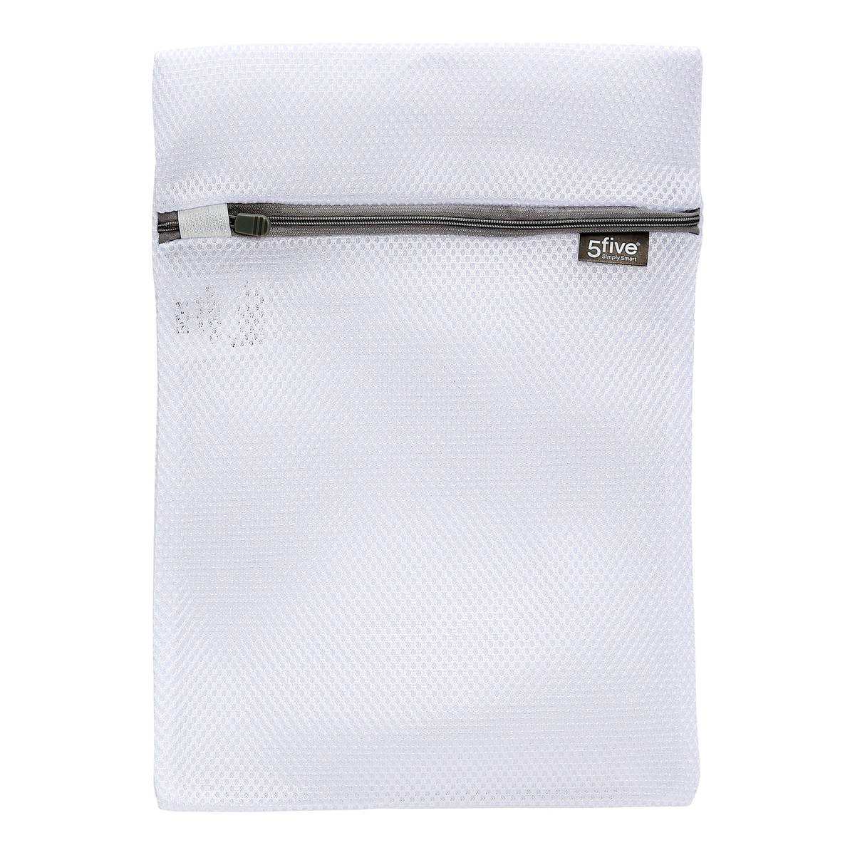 Lot de 3 filets à linges réutilisables, blanc 