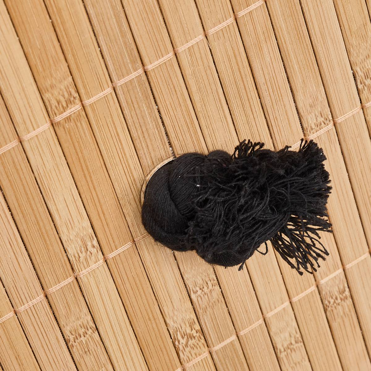 Panier à linge, 48 l, noir Stemy