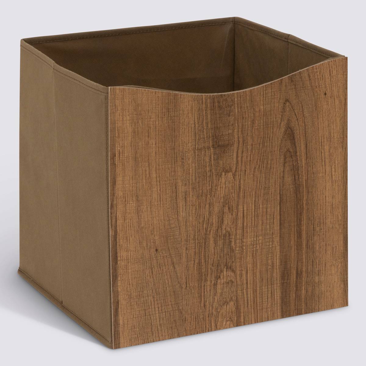 Boîte en mdf - panneau de fibres de bois, 31x31 cm, marron