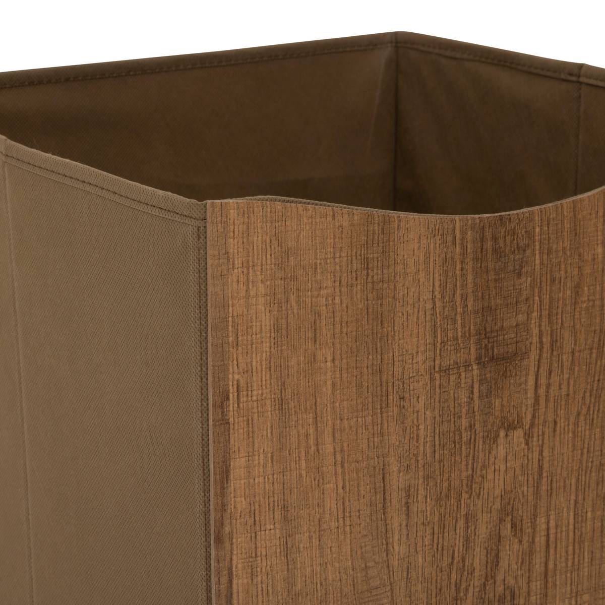 Boîte en mdf - panneau de fibres de bois, 31x31 cm, marron