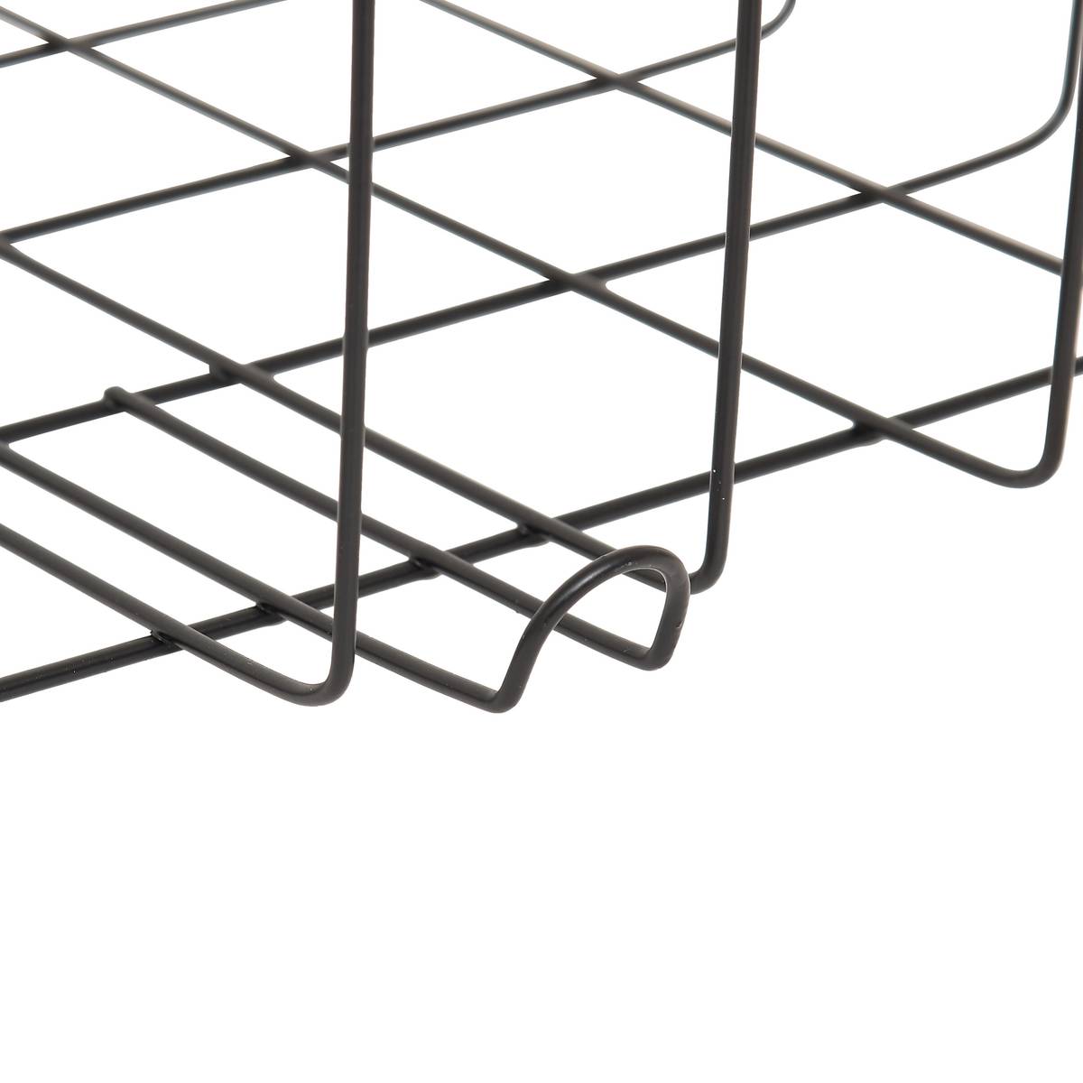 Etagère suspendue, 32x30x18,6 cm, noir Spacy