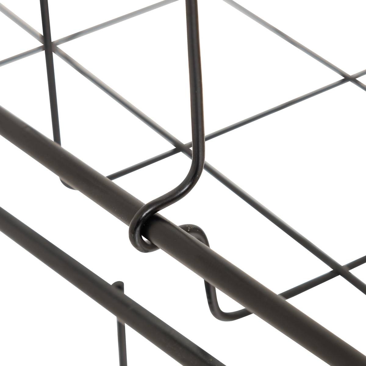 Etagère suspendue, 32x30x18,6 cm, noir Spacy