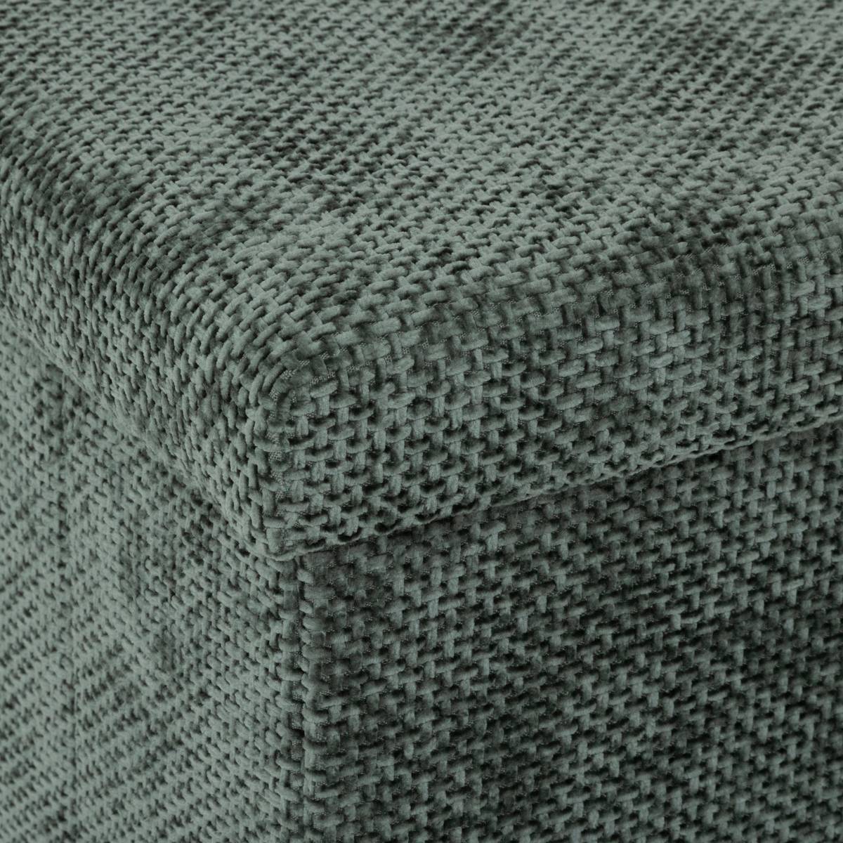 Pouf en mdf - panneau de fibres de bois, 31x31 cm, vert foncé 