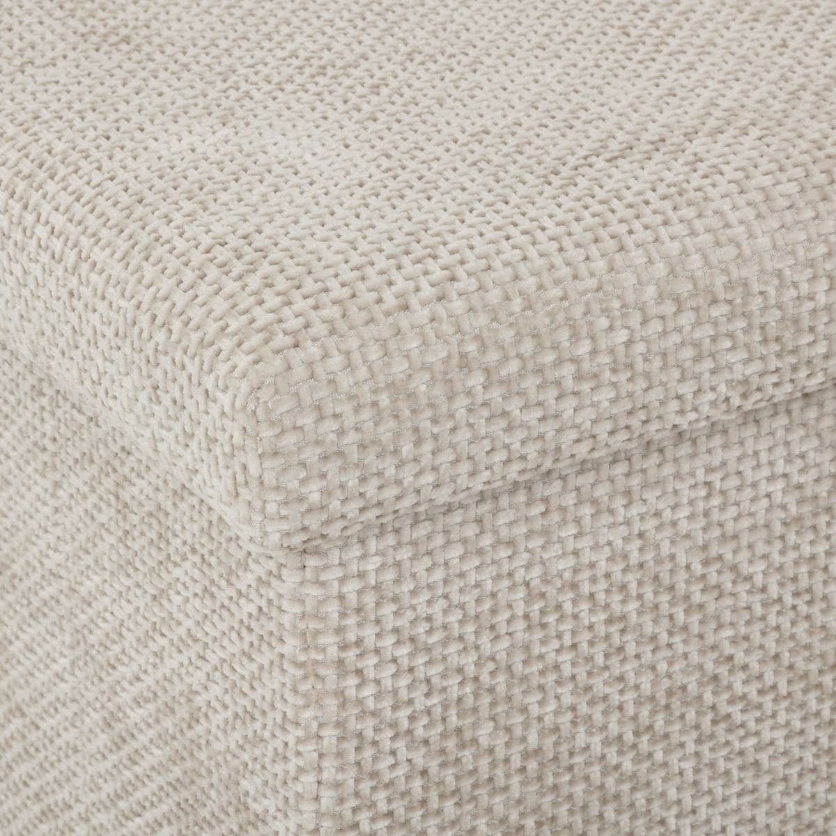 Pouf en mdf - panneau de fibres de bois, 31x31 cm, beige 