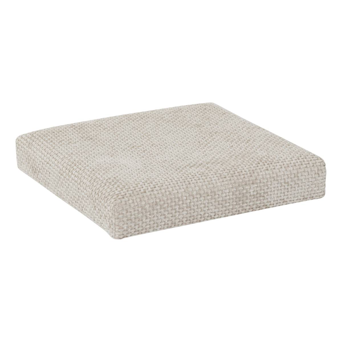 Pouf en mdf - panneau de fibres de bois, 31x31 cm, beige 