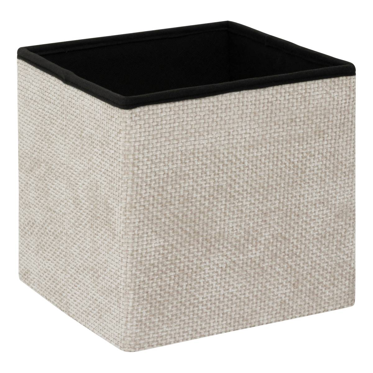 Pouf en mdf - panneau de fibres de bois, 31x31 cm, beige 