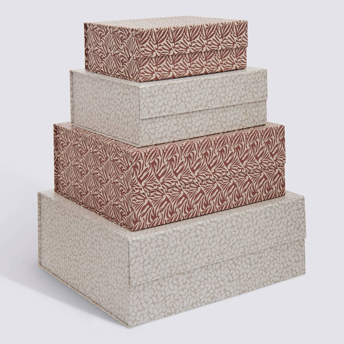 Lot de 4 boîtes de rangement, l.25/30/35/40 cm, multicolore Magnetbox