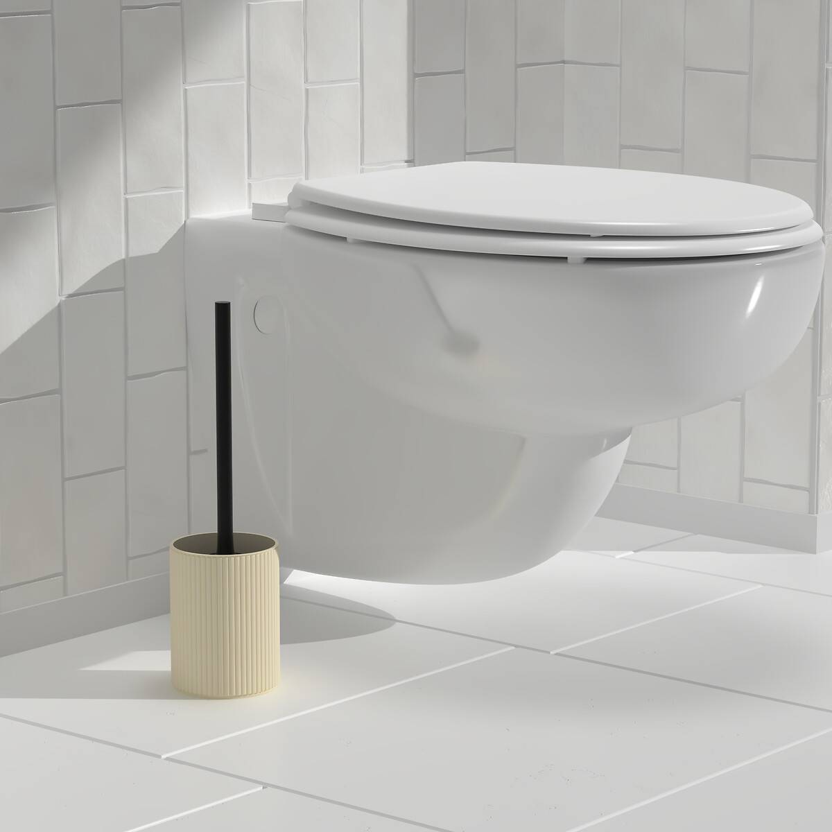 Brosse wc, beige
