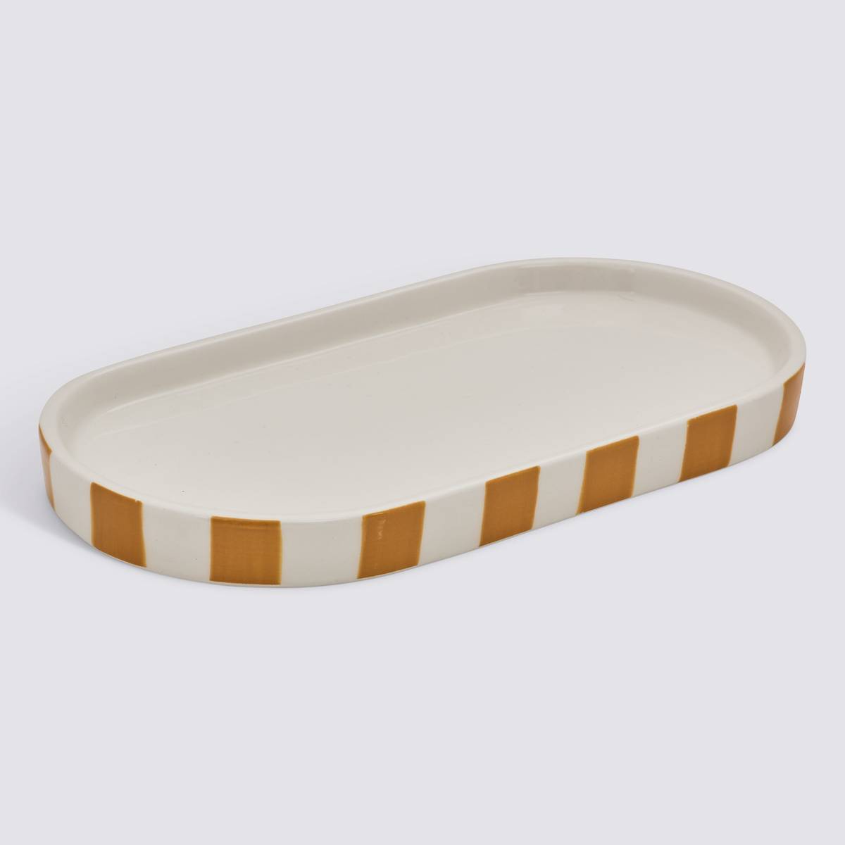 Plateau, 23,3x12,3x2 cm, jaune Strio