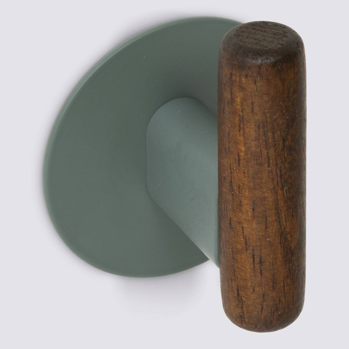 Lot de 2 patères adhésifs, vert Cassie