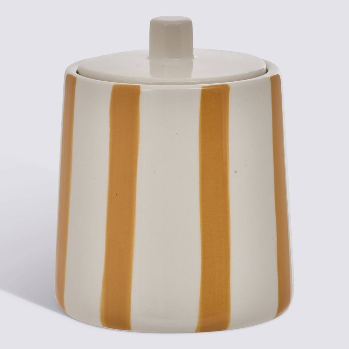 Pot à cotons, beige Strio