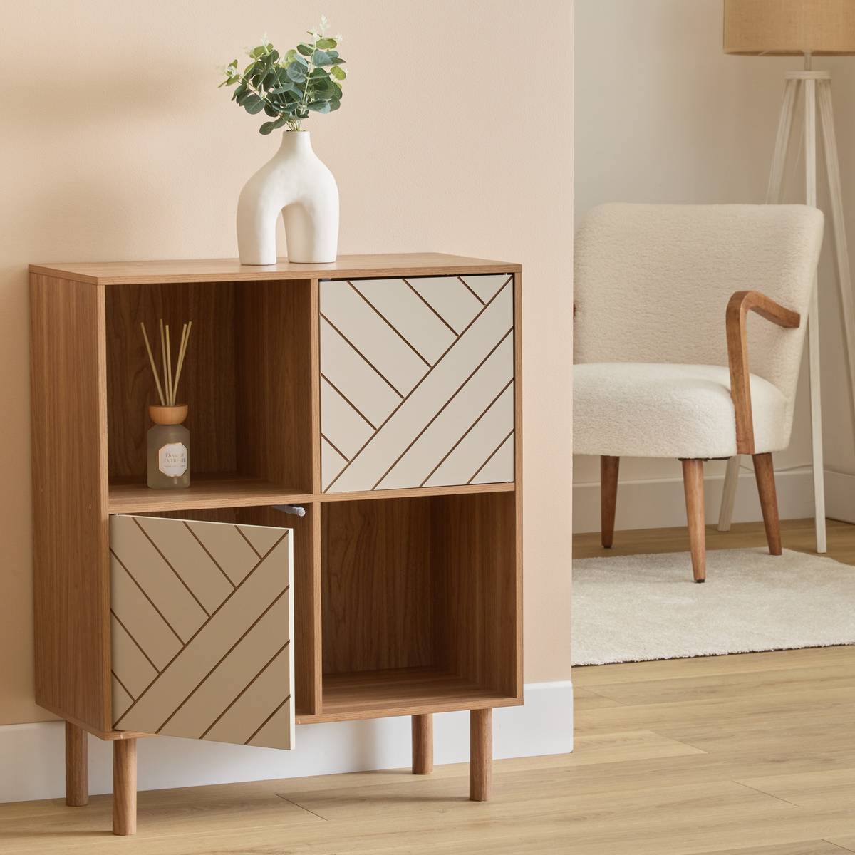 Etagère rectangulaire, 2 porte(s) Mix'n'match