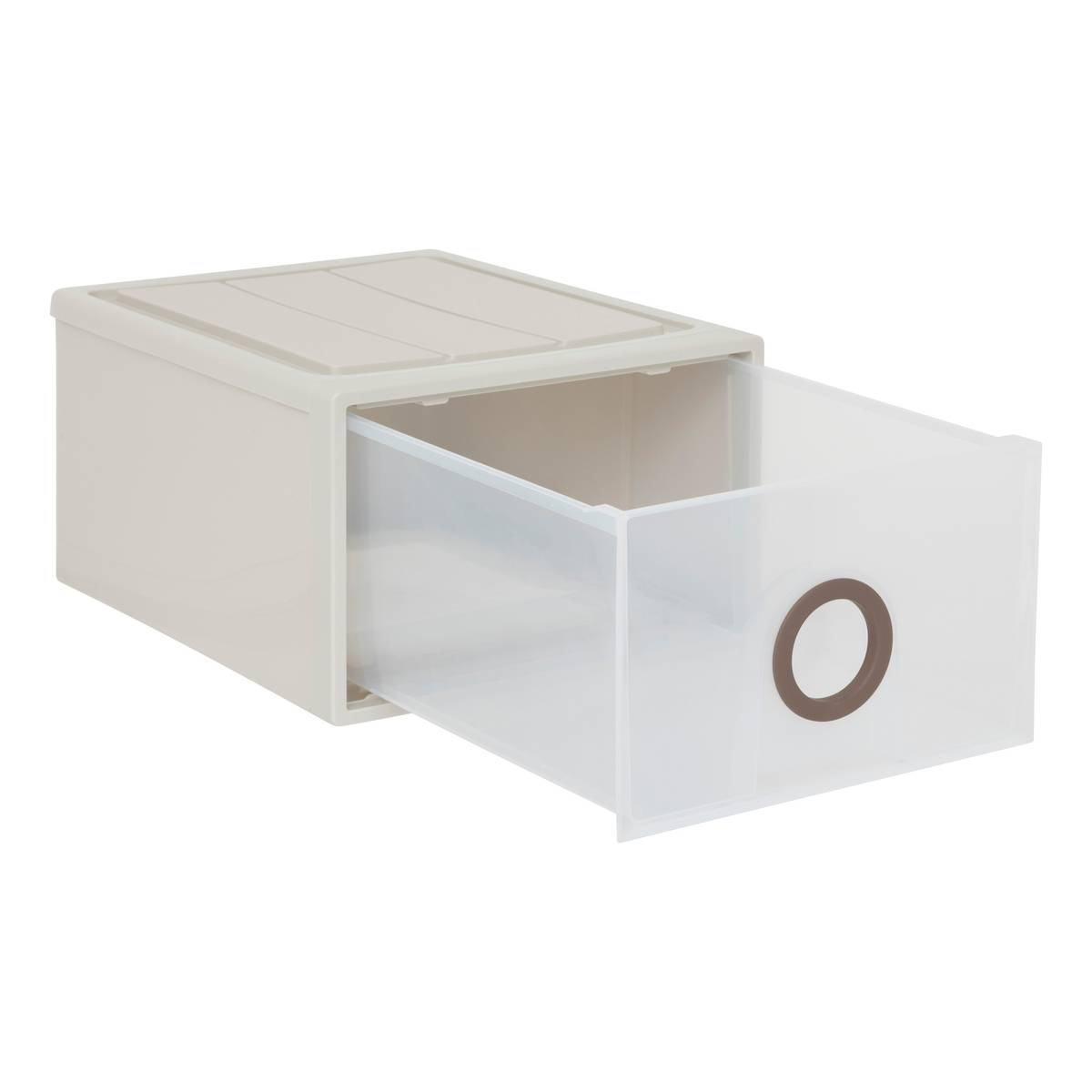 Tiroir en polystyrène choc, 23,5l, beige