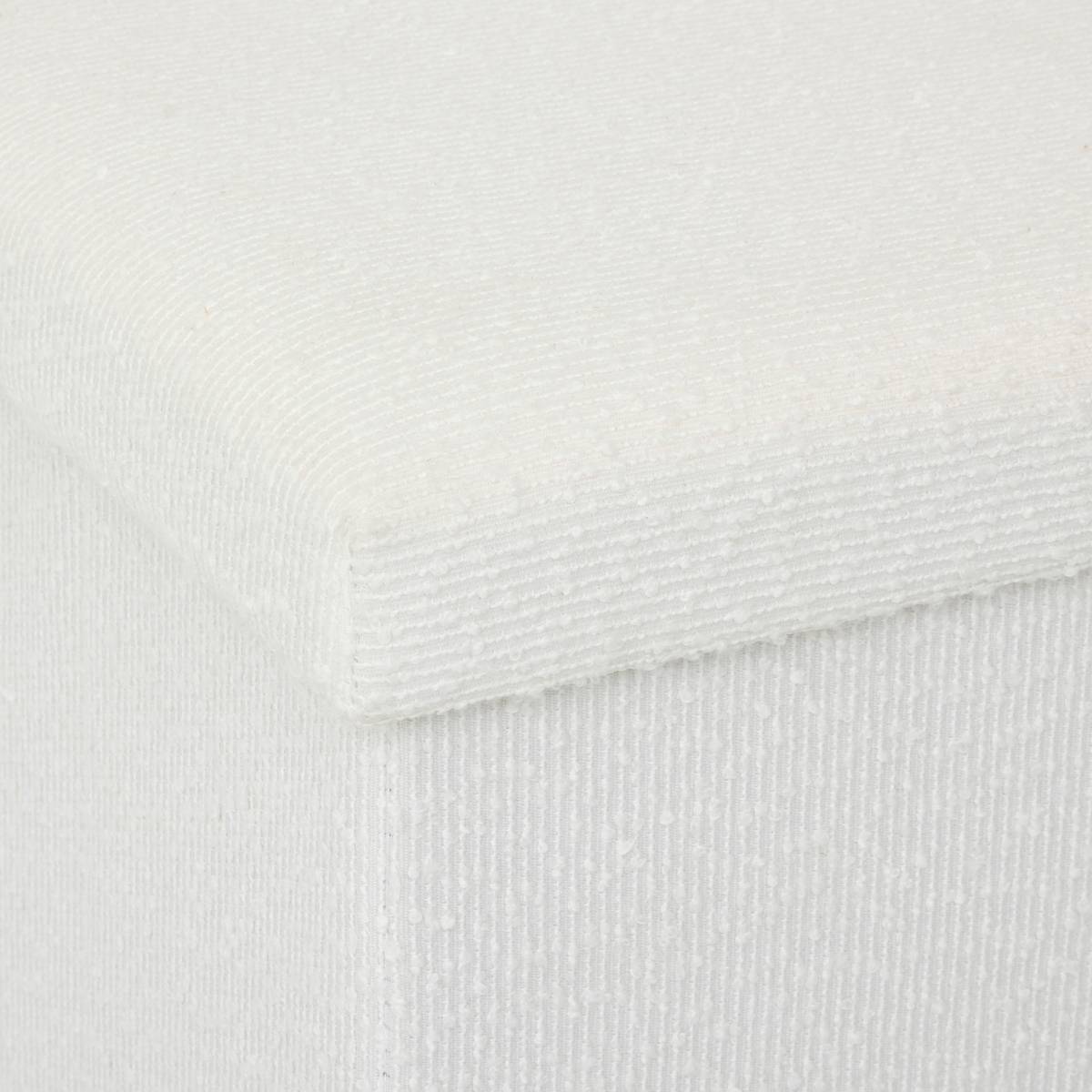 Pouf en mdf - panneau de fibres de bois, 31x31 cm, beige 