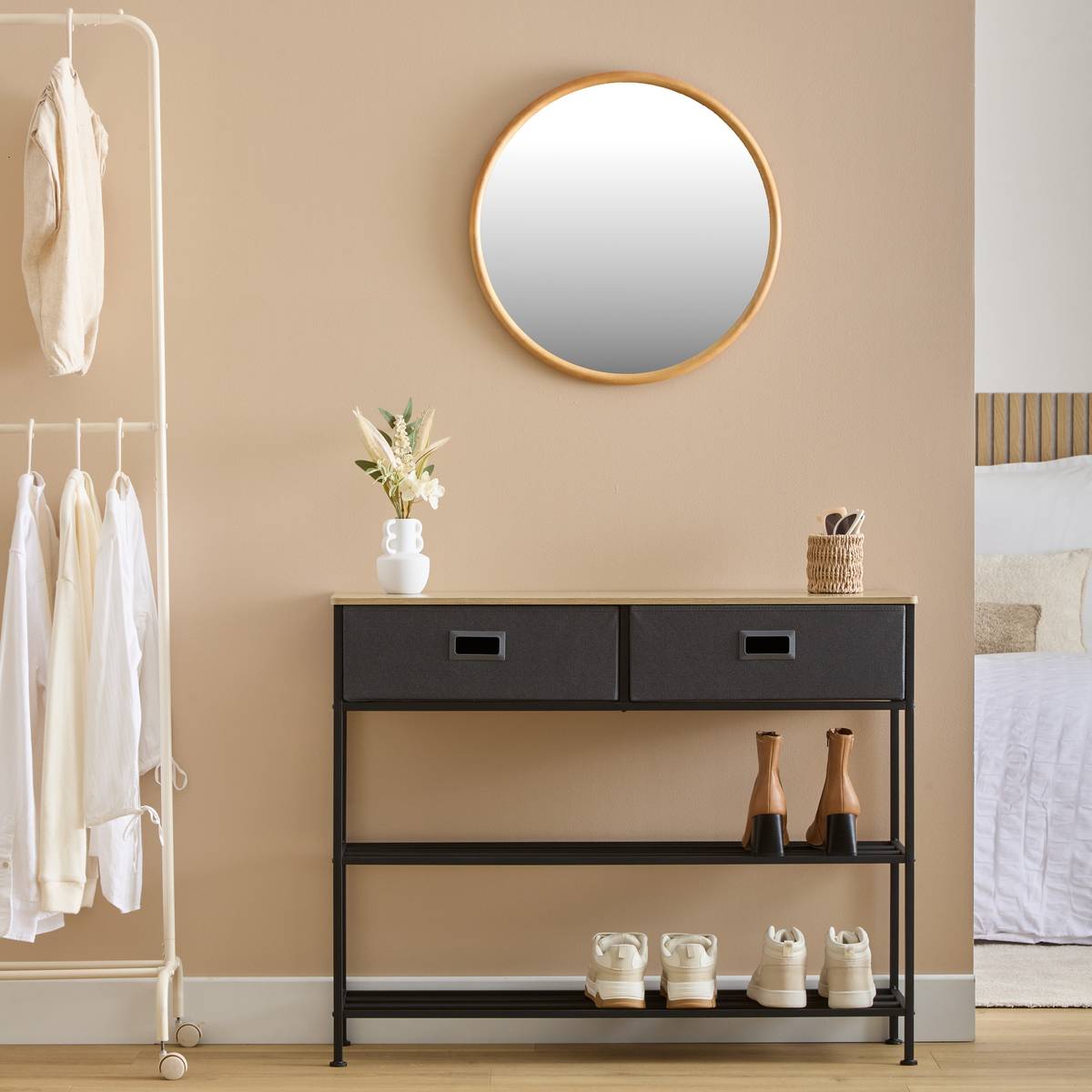 Console 2 tir gris fonce tissa Tissa