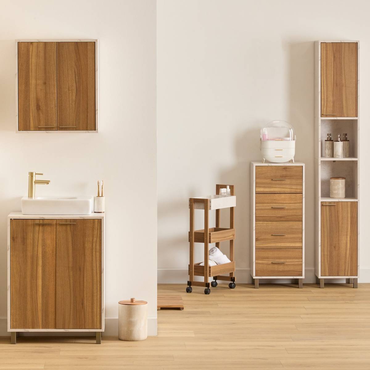 Meuble haut, 2 portes, étagères Come