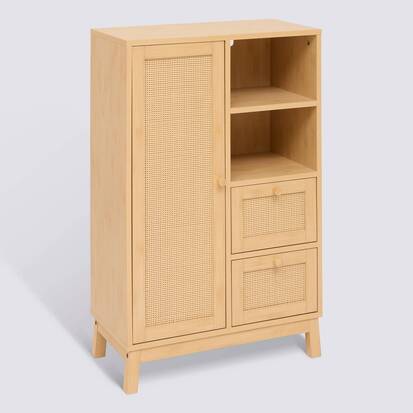 Meuble de salle de bain 1 porte(s), marron Cane