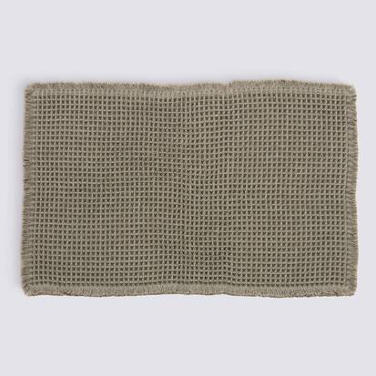 Tapis, 80x50 cm, vert Waffle