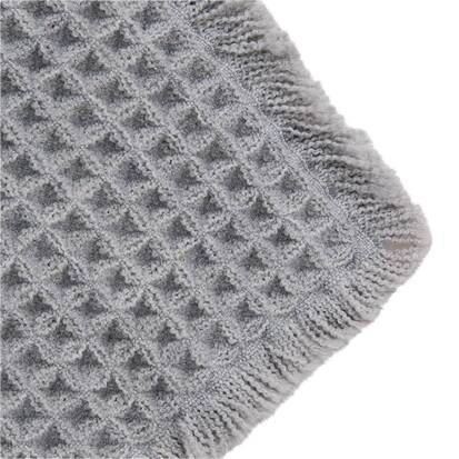Tapis, 80x50 cm, gris Waffle