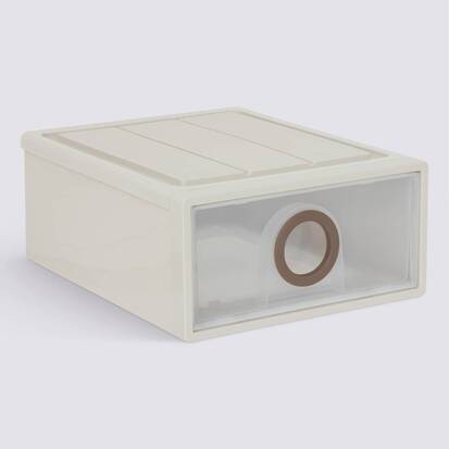 Tiroir en polystyrène choc, 16l, beige Tide'n stak