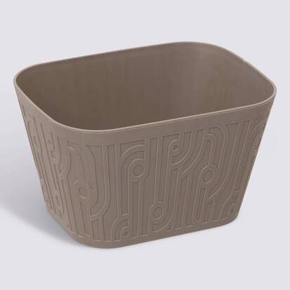 Panier en polypropylène, 1,8l, taupe Arche