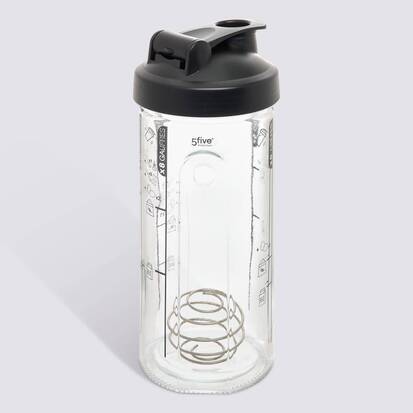 Shaker pour crêpes, 9,3x9,3x23 cm, transparent 