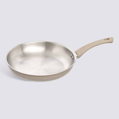 Poêle inox et aluminium, d.28 cm Solstice