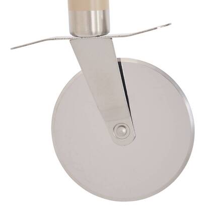 Roulette à pizza 7,5x2x20,4 cm, beige Solstice