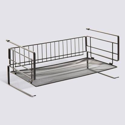 Etagère suspendue, 38,5x21,5x18,2 cm, noir Spacy