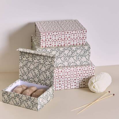 Lot de 4 boîtes de rangement, l.25/30/35/40 cm, multicolore Magnetbox