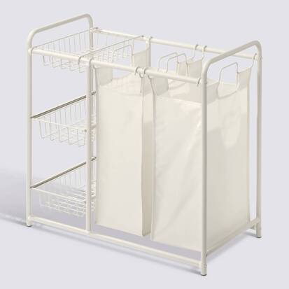 Panier à linge, blanc Linea