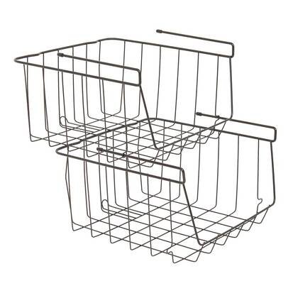 Etagère suspendue, 32x30x18,6 cm, noir Spacy