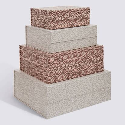 Lot de 4 boîtes de rangement, l.25/30/35/40 cm, multicolore Magnetbox