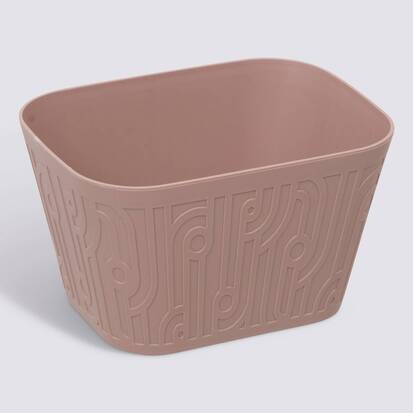 Panier en polypropylène, 1,8l, rose Arche