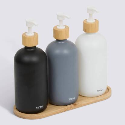 Set de 3 distributeurs de savon, 500ml 