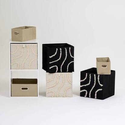 Boîte en carton, 31x31 cm, noir Mix'n modul