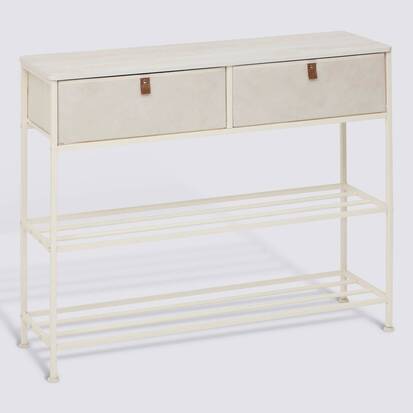 Console, 2 tiroirs, argile Tissa