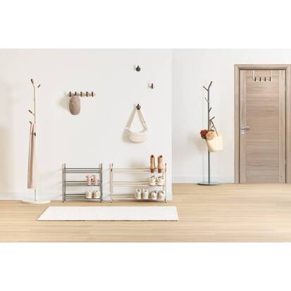 Lot de 2 patères adhésifs, beige Cassie