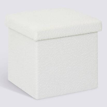 Pouf pliable bouclette, 31x31 cm, beige Mix'n modul